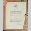 Discharge form letter from President Truman to Sue Ogata Kato (ddr-csujad-49-261)