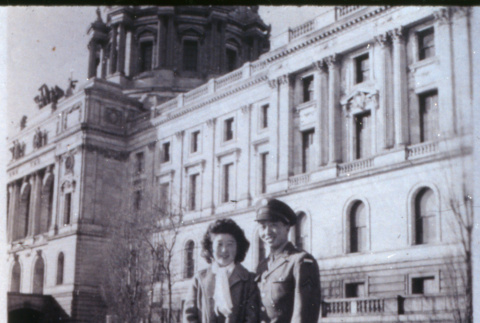 Young couple outdoors (ddr-densho-1007-694)