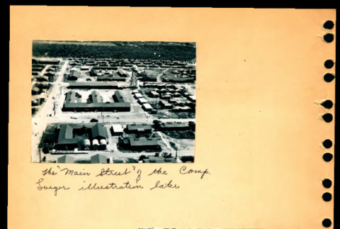 Main street and hospital at Crystal City Department of Justice Internment Camp (ddr-csujad-55-1359)