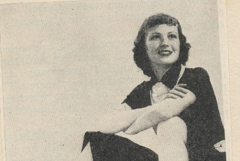 Newspaper clipping regarding June Lang (ddr-njpa-1-814)