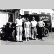 Fujita family in front of Fujita Brothers Egg Ranch truck (ddr-csujad-23-2)