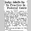 Judge Admits Ito To Practice In Federal Courts (April 24, 1936) (ddr-densho-56-461)