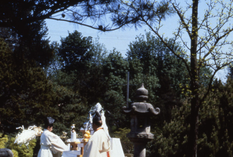 Observing a Shinto Ceremony at the Garden (ddr-densho-354-868)