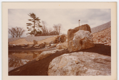 Rock waterfall and pond (ddr-densho-377-2214)