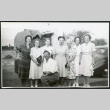 Photograph of Dr. Little with hospital nurses (ddr-csujad-47-317)