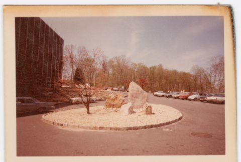 Roundabout with tree and rocks (ddr-densho-377-2189)