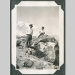 A man and boy on Mt. Rainier (ddr-densho-316-39)