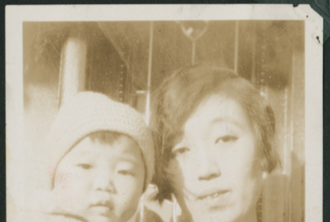Iku Takahashi with small child (ddr-densho-355-387)