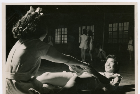 Girls Exercising (ddr-ohs-1-105)