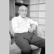 Portrait of man in white sweater (ddr-densho-1007-574)