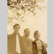 Takiko Mizunoe posing with a man and woman (ddr-njpa-4-745)