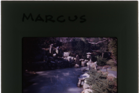 Pool and garden at the Marcus project (ddr-densho-377-451)