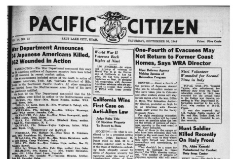 The Pacific Citizen, Vol. 19 No. 13 (September 30, 1944) (ddr-pc-16-40)