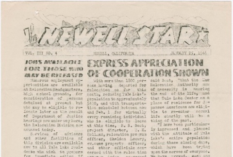 The Newell Star, Vol. III, No. 4 (January 25, 1946) (ddr-densho-284-114)