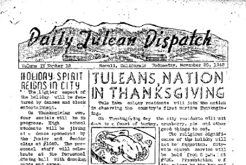 Tulean Dispatch Vol. IV No. 12 (November 25, 1942) (ddr-densho-65-338)