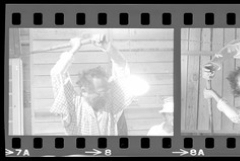 Negative film strip for Farewell to Manzanar scene stills (ddr-densho-317-242)