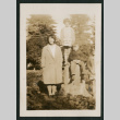 woman and 3 kids outside (ddr-densho-378-369)