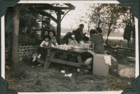 Group at a picnic (ddr-densho-316-352)