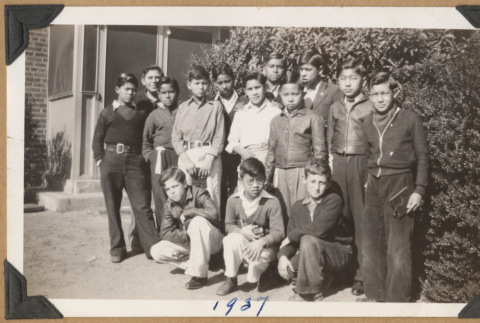 Group of boys outside (ddr-densho-542-184)