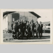 Dr. Jones outside the Rivers Christian Church (ddr-densho-37-958)