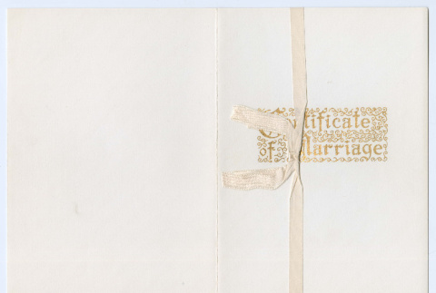 Marriage Certificate (ddr-densho-562-23)