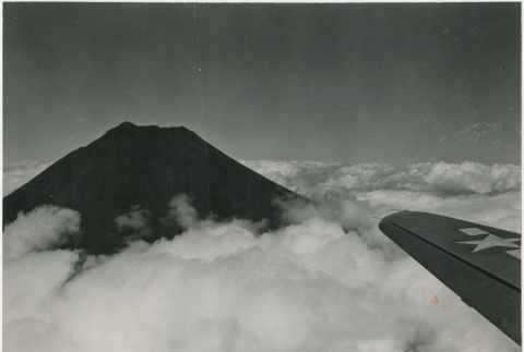 View of Mt. Fuji from an airplane (ddr-densho-299-134)