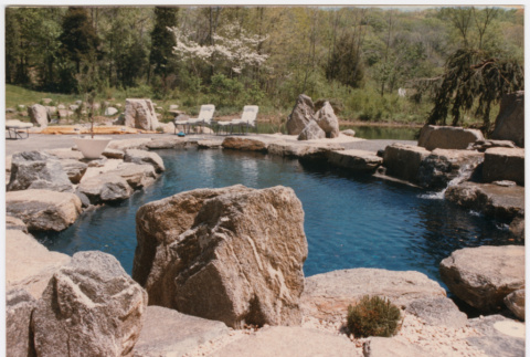Pool with rock landscaping (ddr-densho-377-2483)