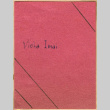 Small folded red paper with signatures (ddr-densho-341-60)