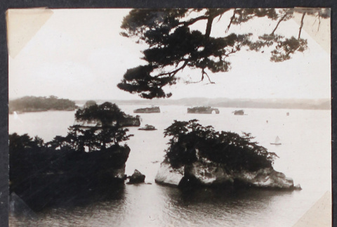 Two islands with tree in foreground (ddr-densho-468-405)