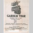 Flyer advertising the Garden Tour fundraiser for JACL (ddr-densho-377-3045)