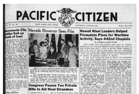 The Pacific Citizen, Vol. 32 No. 25 (June 30, 1951) (ddr-pc-23-26)