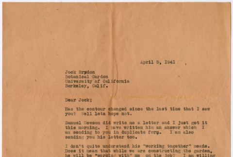 Letter from Kaneji Domoto to Jock Brydon (ddr-densho-377-3039)