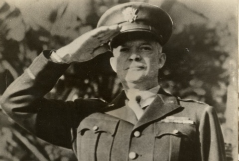 Dwight D. Eisenhower saluting (ddr-njpa-1-222)