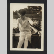 Photograph of Suzuki family member at 1928 Sacramento State Fair (ddr-csujad-55-2654)