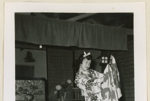 Girl performs odori dance (ddr-densho-37-945)