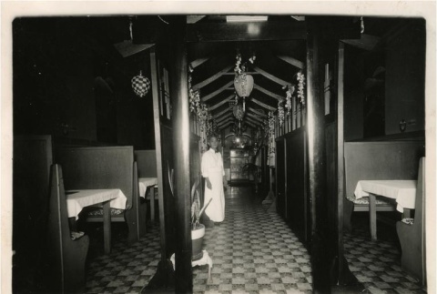 Interior, Chop Suey House restaurant (ddr-densho-167-85)