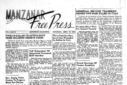 Manzanar Free Press Vol. 6 No. 89 (April 28, 1945) (ddr-densho-125-334)