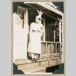Mrs. Yonemura on porch (ddr-densho-383-293)