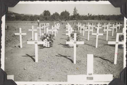 Rows of crosses with flowers (ddr-densho-466-691)