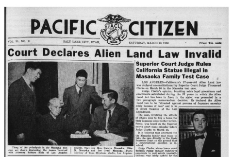 The Pacific Citizen, Vol. 30 No. 11 (March 18, 1950) (ddr-pc-22-11)