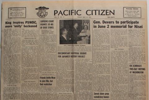 Pacific Citizen, Vol. 56, No. 21 (May 24, 1963) (ddr-pc-35-21)