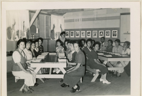 Adult education group seated in art room (ddr-densho-37-974)