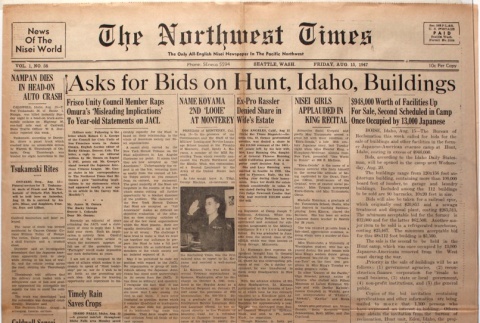 The Northwest Times Vol. 1 No. 58 (August 15, 1947) (ddr-densho-229-45)