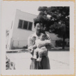 Hardy Shiomi holding Susan Shiomi (ddr-densho-522-148)