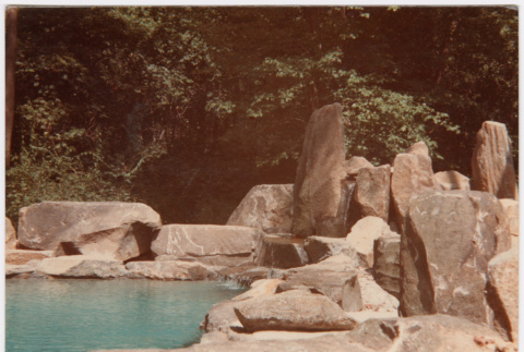 Waterfall into pool (ddr-densho-377-2492)
