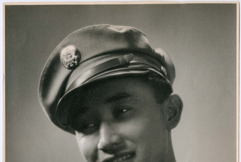 Frank Watanabe portrait in uniform (ddr-densho-488-11)