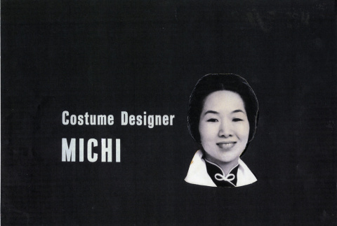 Costume designer Michi Weglyn (ddr-csujad-24-144)