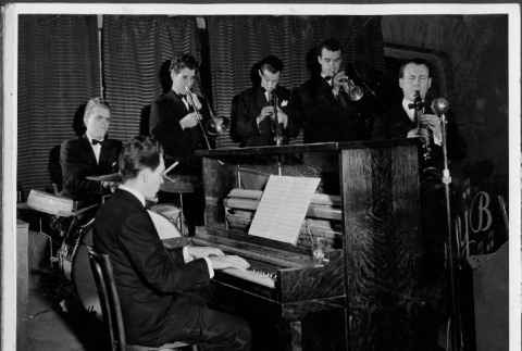 Lu Watters and Gang at Dawn Club (ddr-densho-434-129)