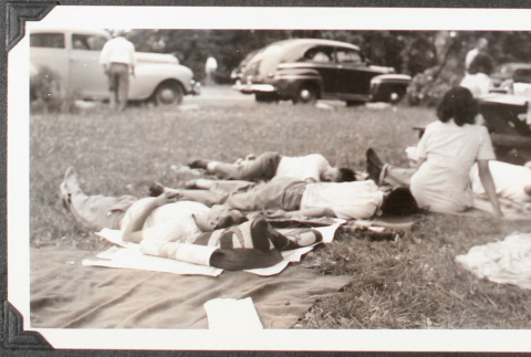 Group of people at a park (ddr-densho-355-808)