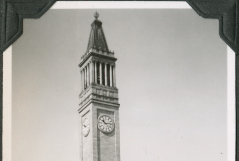 Clock tower and large building (ddr-ajah-2-592)